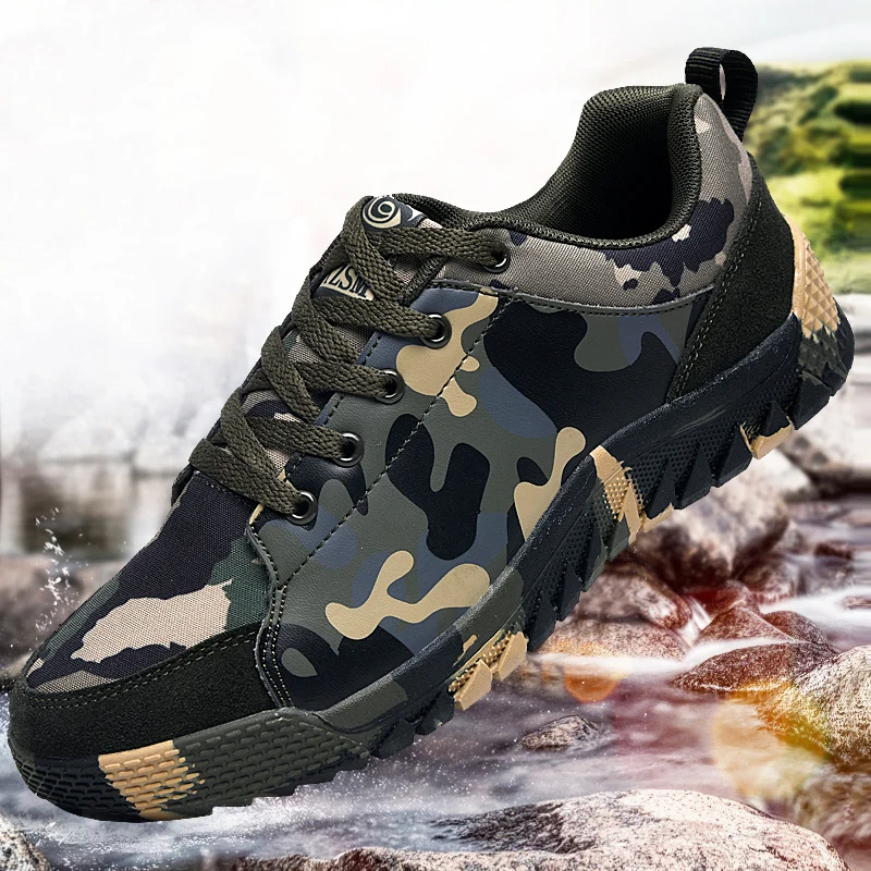 Открытый Для мужчин Пеший Туризм обувь армейские сапоги Водонепроницаемый