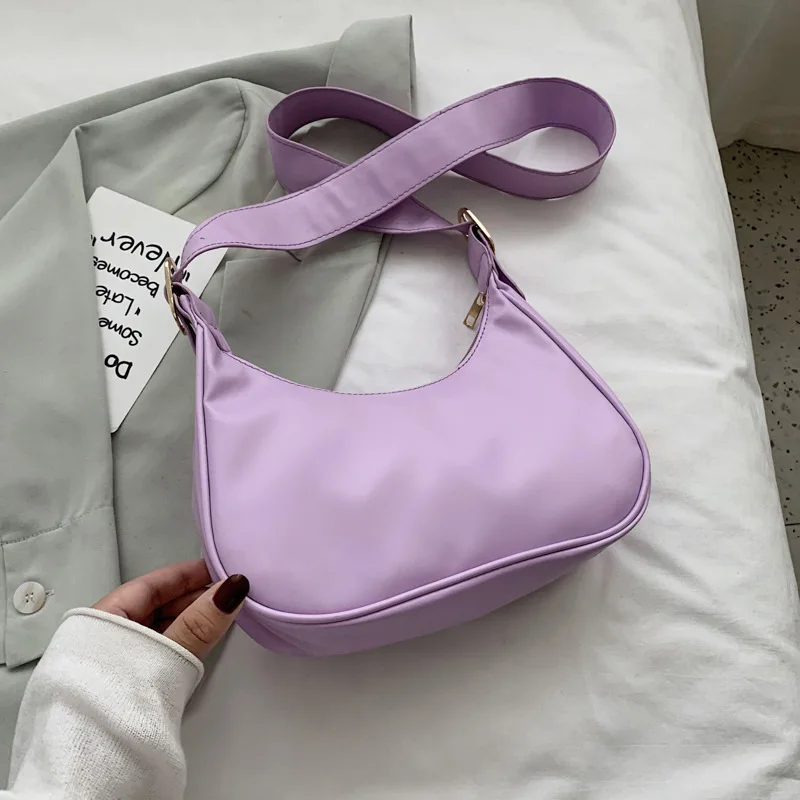 

New Handle Bag Fashion Women Tote Bags PU Shoulder Handbags Lady Solid Color Underarm Purse Popular Simple Female Daily Bag