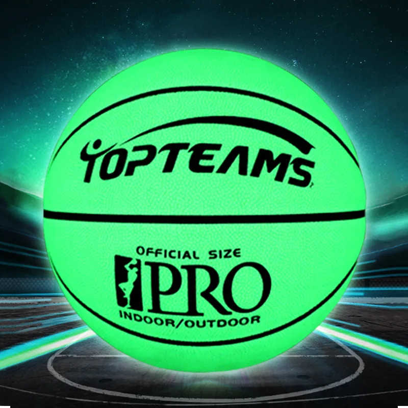 Светоотражающий баскетбольный мяч 7 # износостойкий светящийся ночсветильник