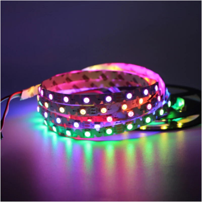 WS2812 3535 PCB S тип формы доступный rgb светодиод Пиксельная полоса Гибкие 60