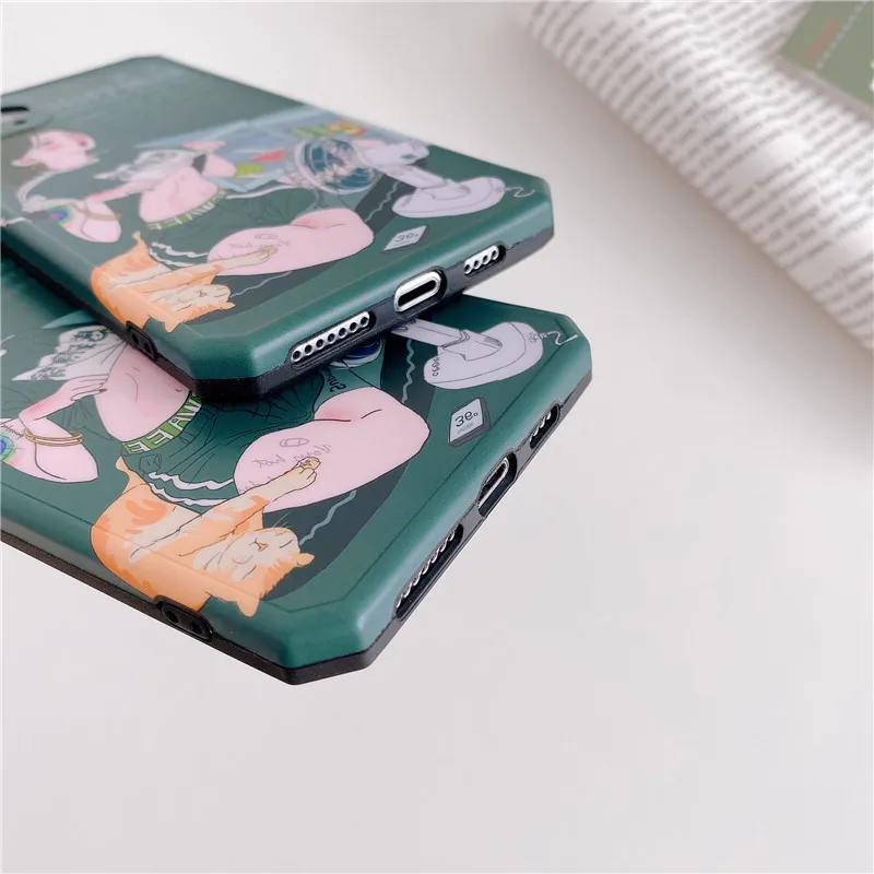 

Spoof cartoon girl mobile phone case case for iphone 11 text soft case iphone 11 case for iphone 11 pro max iphone 11 pro xs/xr