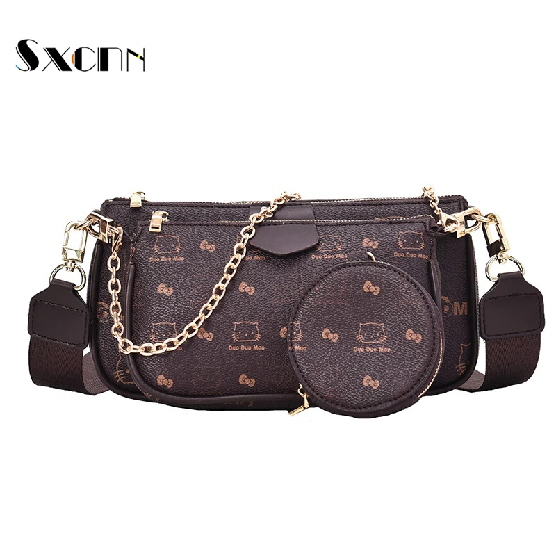 

2020 Hot Sale Popular Crossbody Bags for women One pack of three fashion Wild Shoulder Bag Casual Brand Messenger Bag Coin Purse