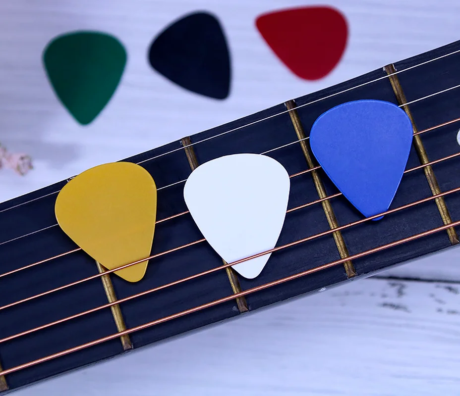 

2021 new 10pcs/bag guitar picks of various colors guitar accessories 0.46/0.71/0.96 mm thick guitar instrument finger picks