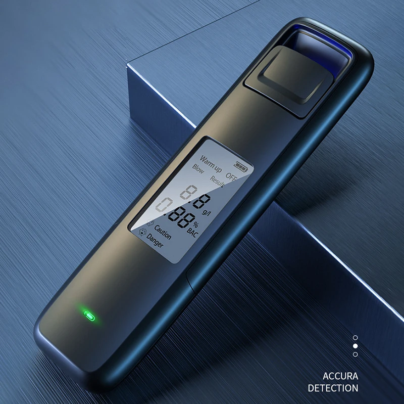Портативный Бесконтактный Алкотестер с цифровым дисплеем USB Перезаряжаемый
