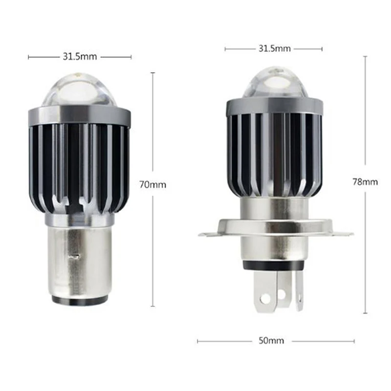 6000lm H4/H6 BA20D мото светодиодная фара мотоцикла лампы двойной Цвет Hi/короче спереди и длиннее сзади) луч противотуманная лампа для мотоцикла ак...