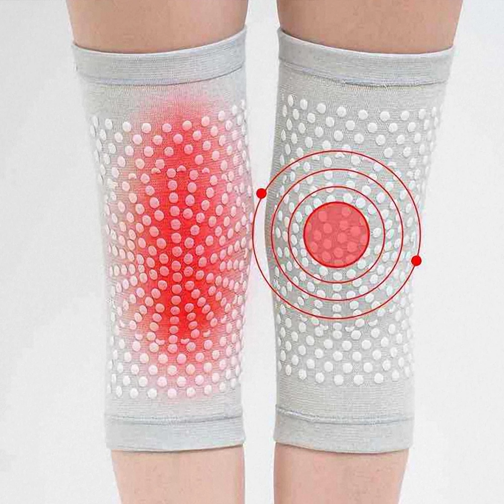 

1 Pair Knee Sleeves Self Heating Knee Pads Support Knee Brace Keep Warm for Arthritis Joint Pain Relief Recovery Unisex Massager