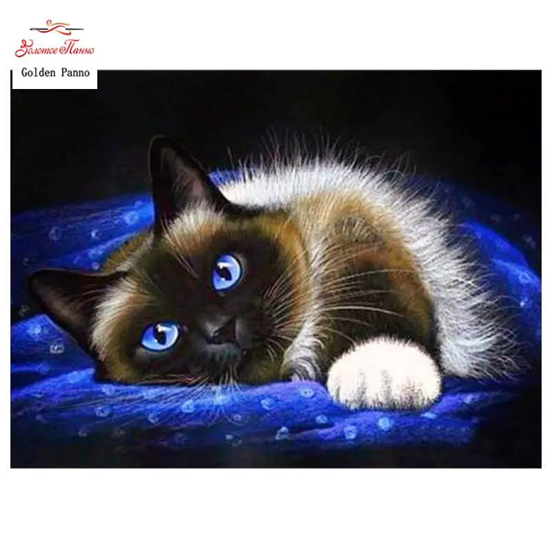 Diamond Embroidery Cat Diamond Painting Pictures Of Rhinestones Diamond Mosaic Sale Full Square Drill Art Animals