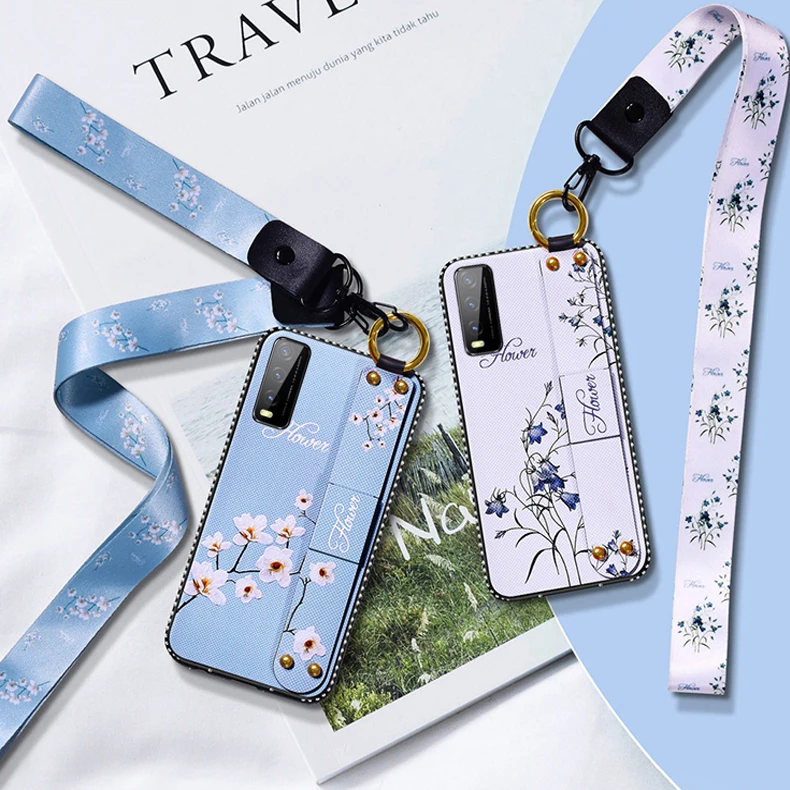 

For ViVo Y20S S1 S1Pro Y11 Y19 Y5S Y9S Y11S Y20 Y20i Y30 Y50 V17 Wristband Cover For vivo v17 case For VIVO Y11S cases