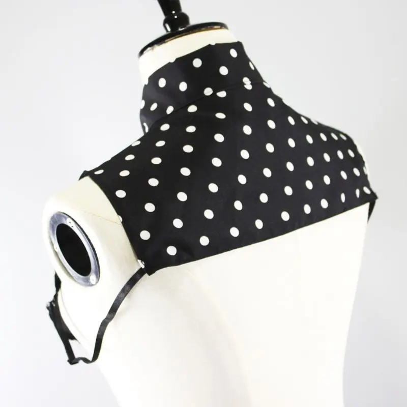 Женская лента бант оборки стоячий воротник в горошек Съемная половинная рубашка|