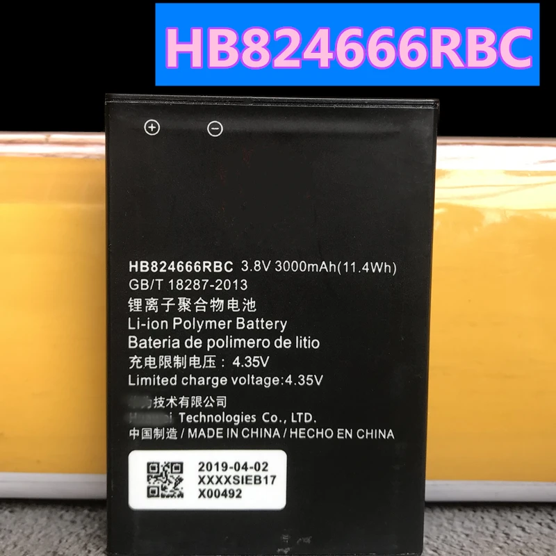 

New Original 3000mAh HB824666RBC For Huawei E5785 E5785Lh-92a E5785Lh-22c 4G LTE WIFI Router Роутер Hotspot Modem Battery