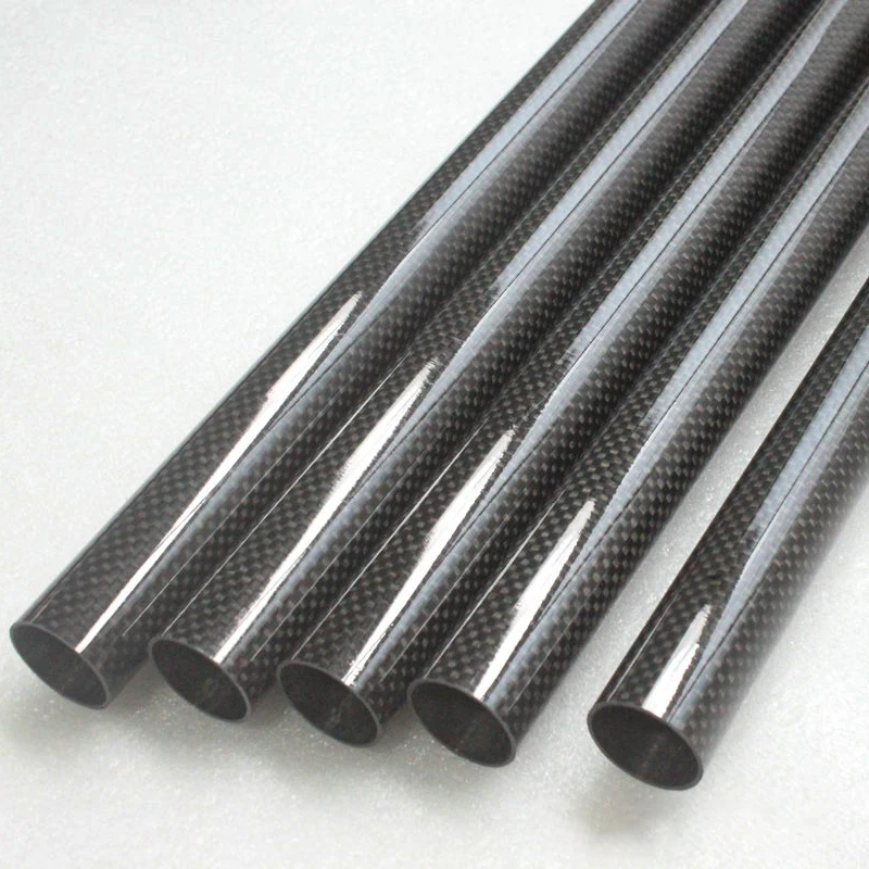 

2Pcs Length 500mm High Quality OD20mm 30mm 40mm UD Carbon Fiber Tube