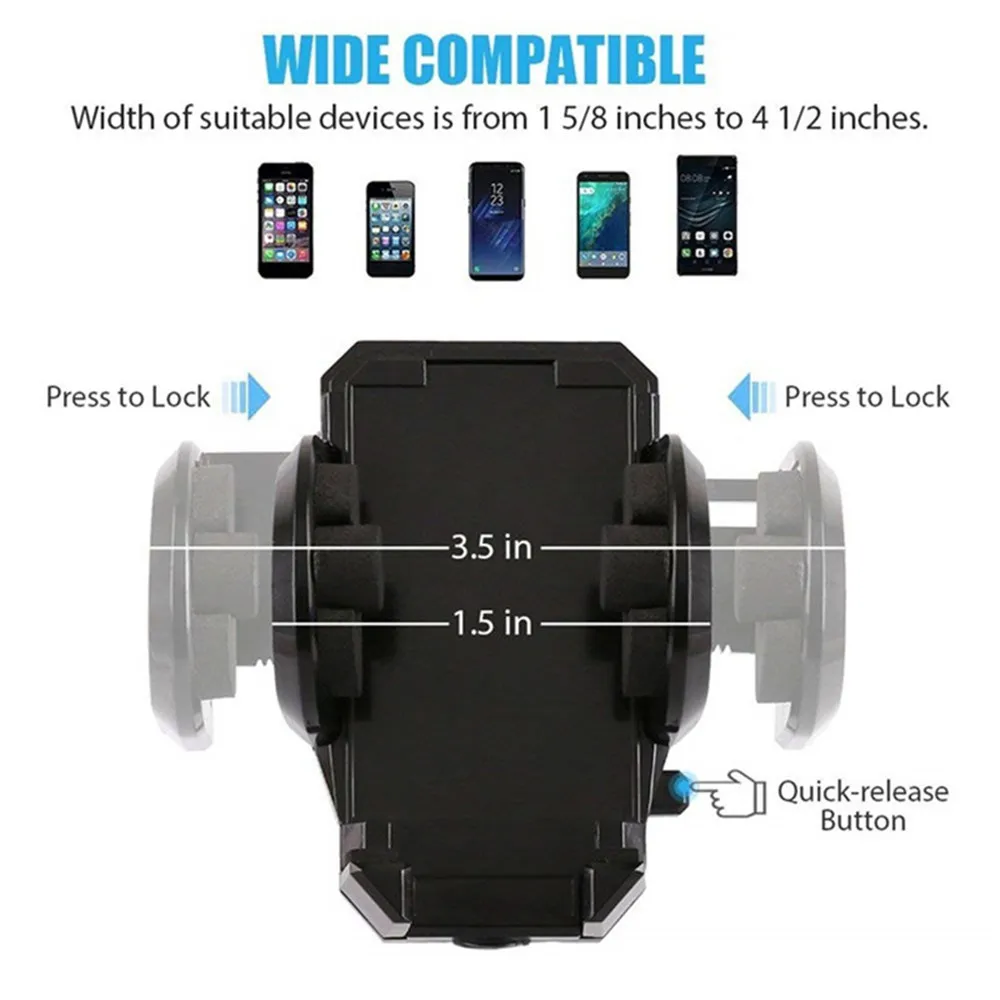 Автомобильный держатель для телефона на присоске лобового стекла приборной