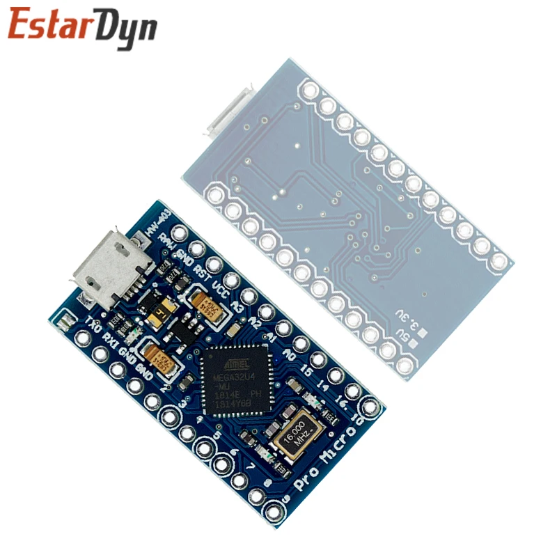 Контроллер Mega32U4 leonardo для arduino Pro Micro с Загрузчиком Blue Mini ATmega32U4 5 В/16 МГц |