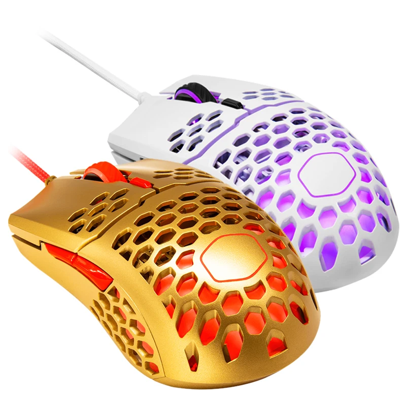 

Cooler Master Gaming Mouse With Lightweight 60G MM711 Honeycomb Shell Ultraweave Cable and RGB Accents,Pixart PMW 3389 16000 DPI