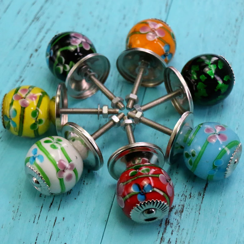 1 шт. ручки для стеклянных дверей в японском стиле цветной глазурь ящик шкафа шкаф