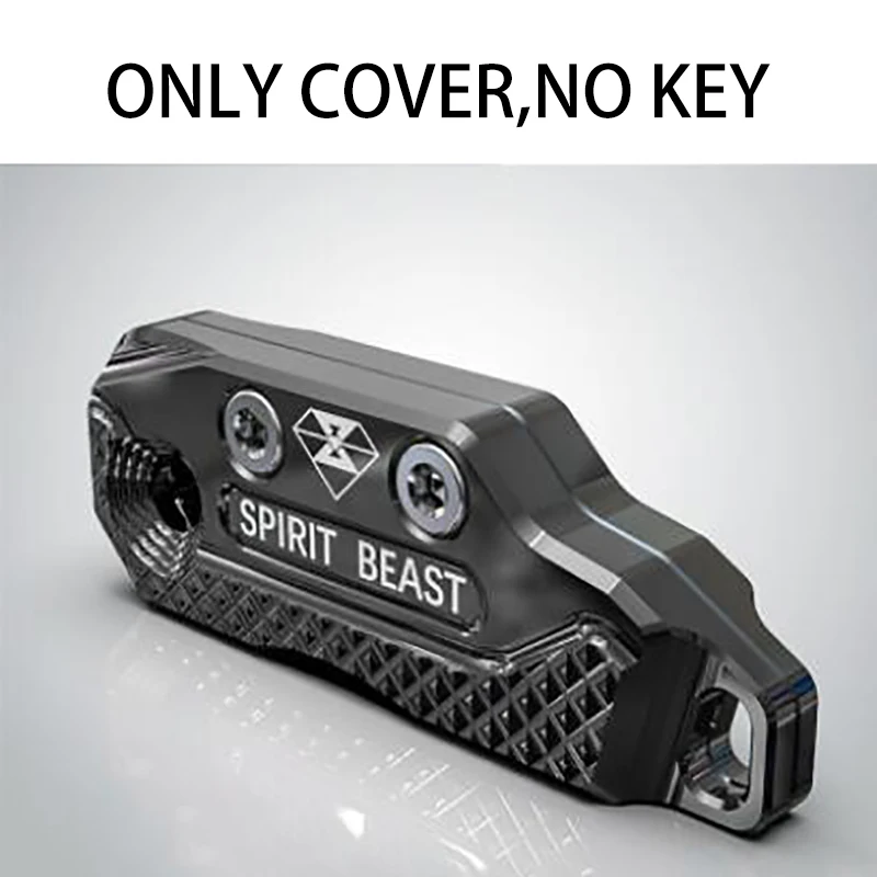 Spirit Beast CNC алюминиевый чехол для ключей от мотоцикла, чехол для мотокросса, мотоцикла, скутера, аксессуары для Benelli HONDA YAMAHA(с ключом - Цвет: black no Key