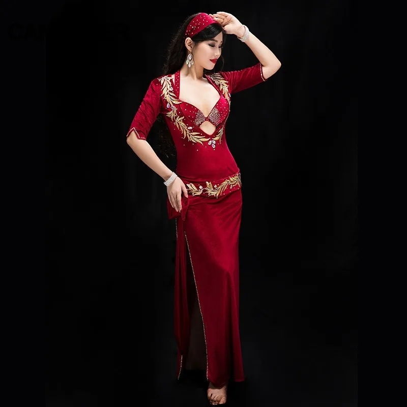 Baladi Shaabi Saidi bellydance женский набор костюма для танца живота бархатный бюстгальтер