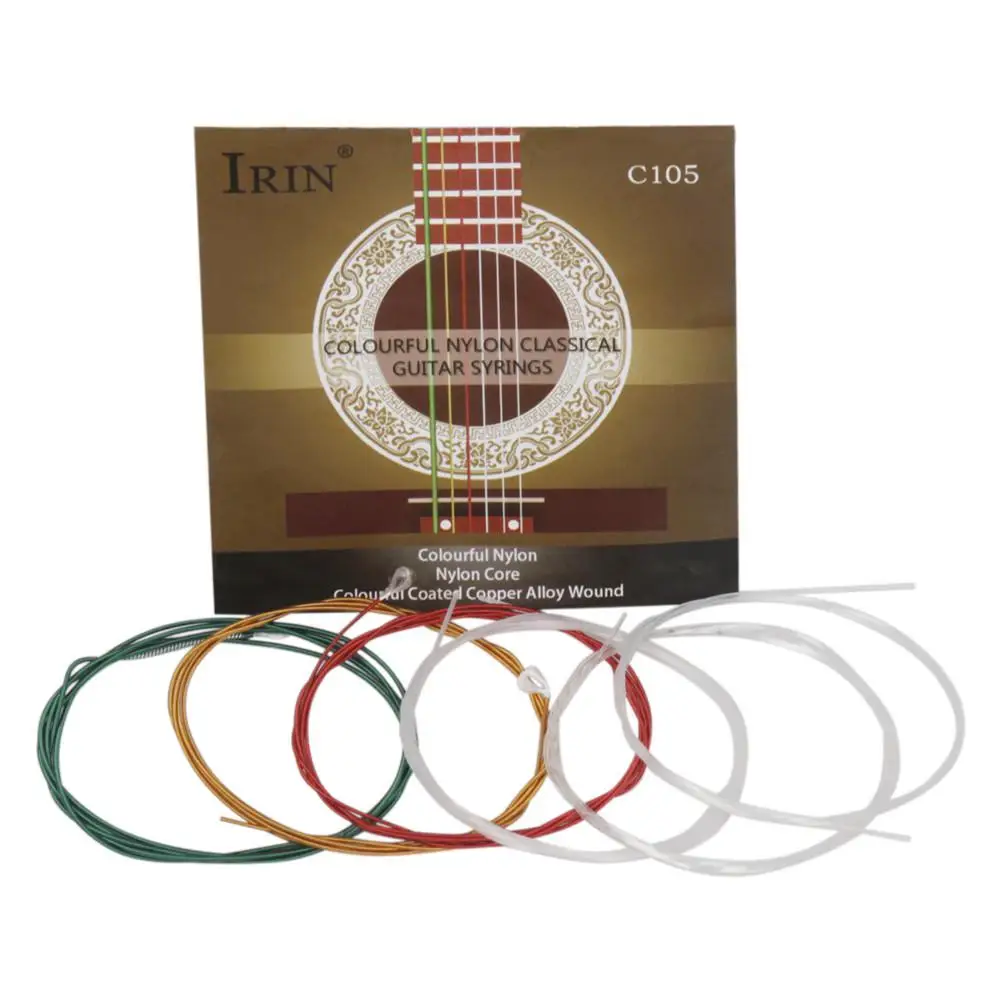 

C105 Classical Guitar Strings Colorful Nylon Metal Wires Standard Tension Musical Instrument Replacement Part