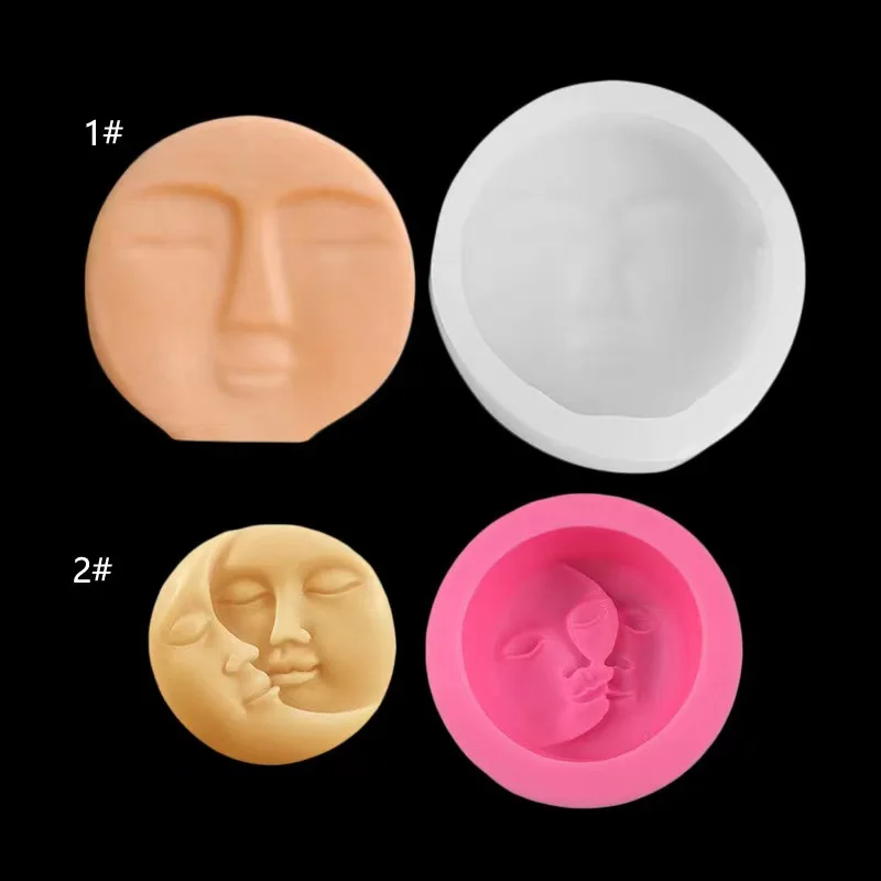 

New Minimalist Style Face Design Candle Silicone Mold for DIY Handmade Ornaments Soap Plaster Candle Making