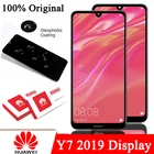 100% Оригинальный 6,26 ''для Huawei Y7 2019Y7 Pro 2019Y7 Prime 2019 дисплей сенсорный экран дигитайзер в сборе Запасная часть