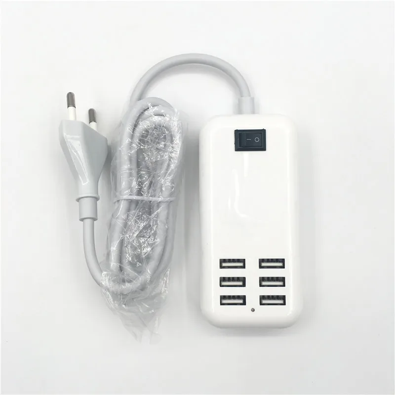 6 портов USB зарядное устройство для смартфона с несколькими стенками ЕС США
