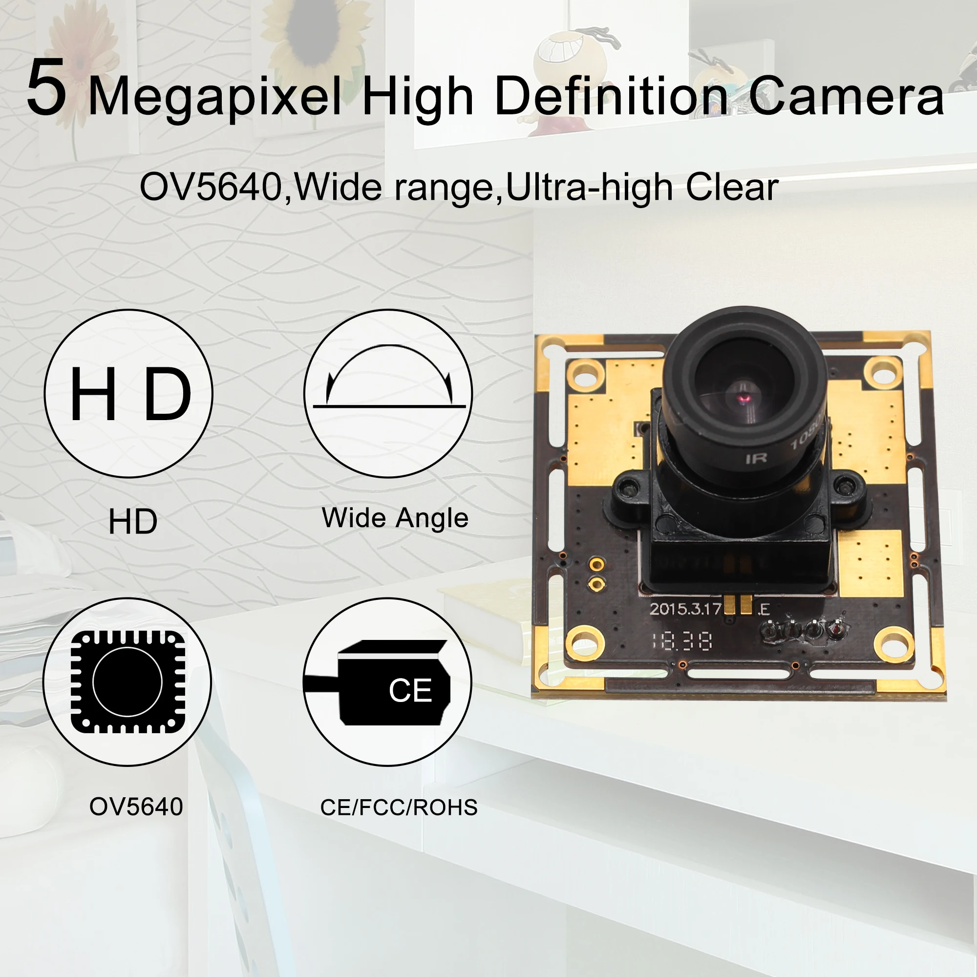 5 Мп CMOS OV5640 MJPEG & YUY2 HD Бесплатный драйвер мини веб камера с USB модулем для банкомата