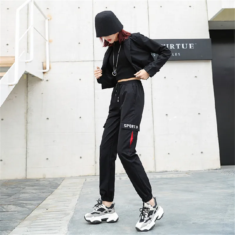 Новинка 2020 брюки-карго с большими карманами женские брюки свободные уличные