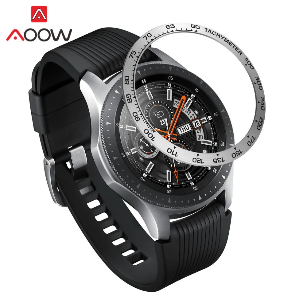 Нержавеющая сталь ободок кольцо стиль для samsung gear S3 Frontier Galaxy Watch 42 мм 46 мм клейкая крышка защита аксессуары