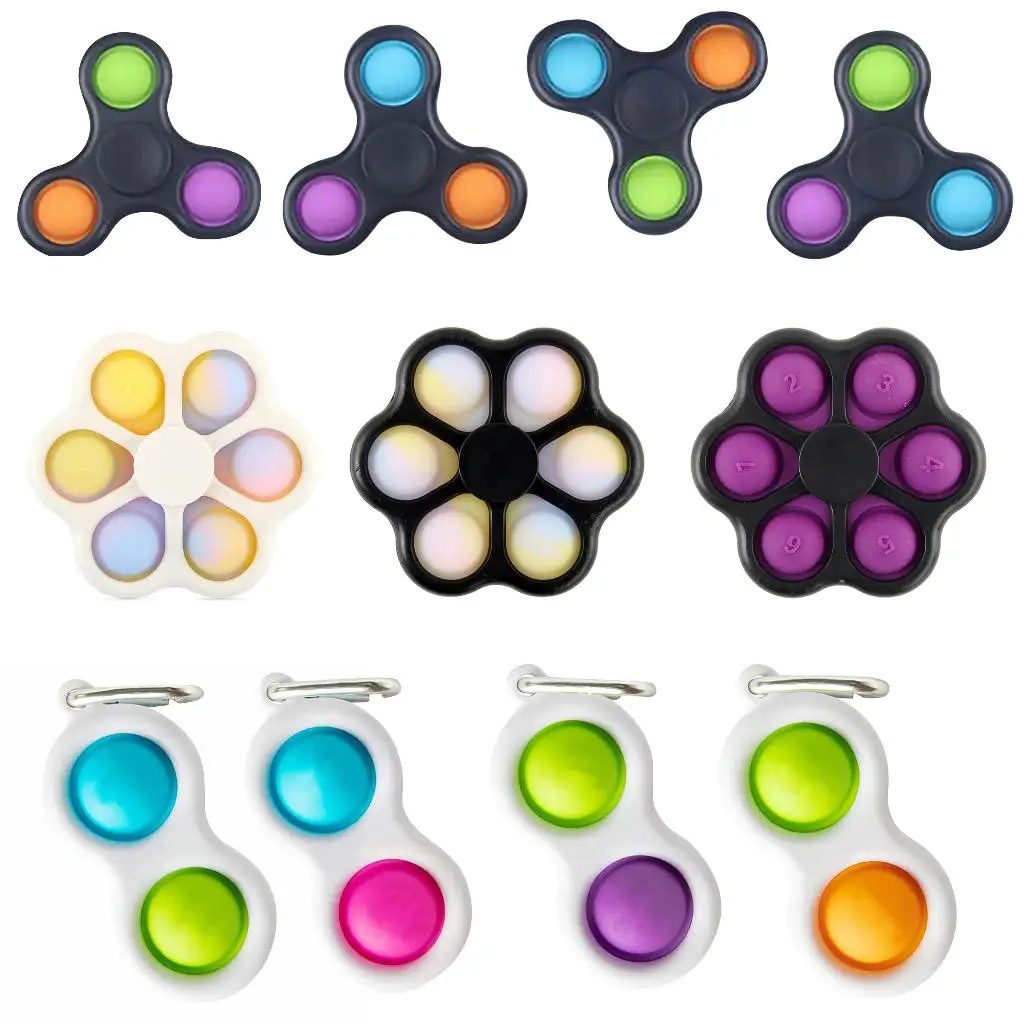 

Simple Dimple Fidget Sensory Toy Set Stress Relief Toy Autism Anxiety Relief Stress Pop Bubble Fidget Sensory Toy For Kids Adult