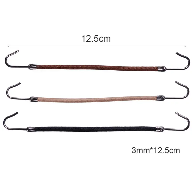 Женские эластичные волосы 24/30 с крючком для конского хвоста банджи