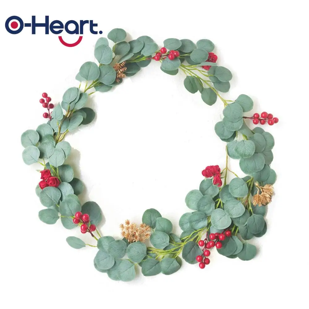 Искусственная эвкалиптовая гирлянда OHEART 2 м искусственная Виноградная лоза с