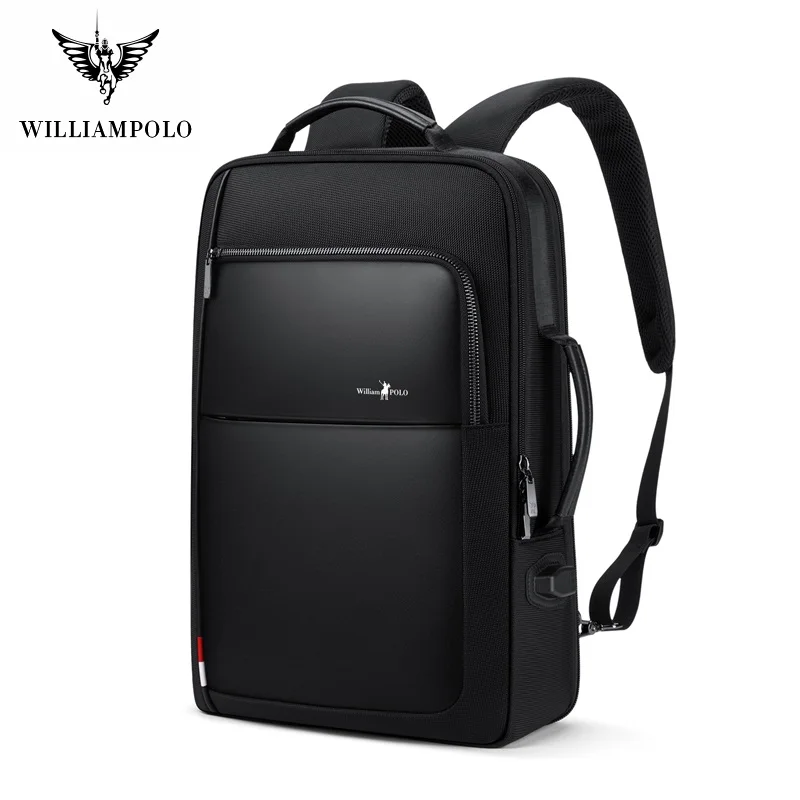 Рюкзак WilliamPolo мужской большой вместимости деловая Повседневная