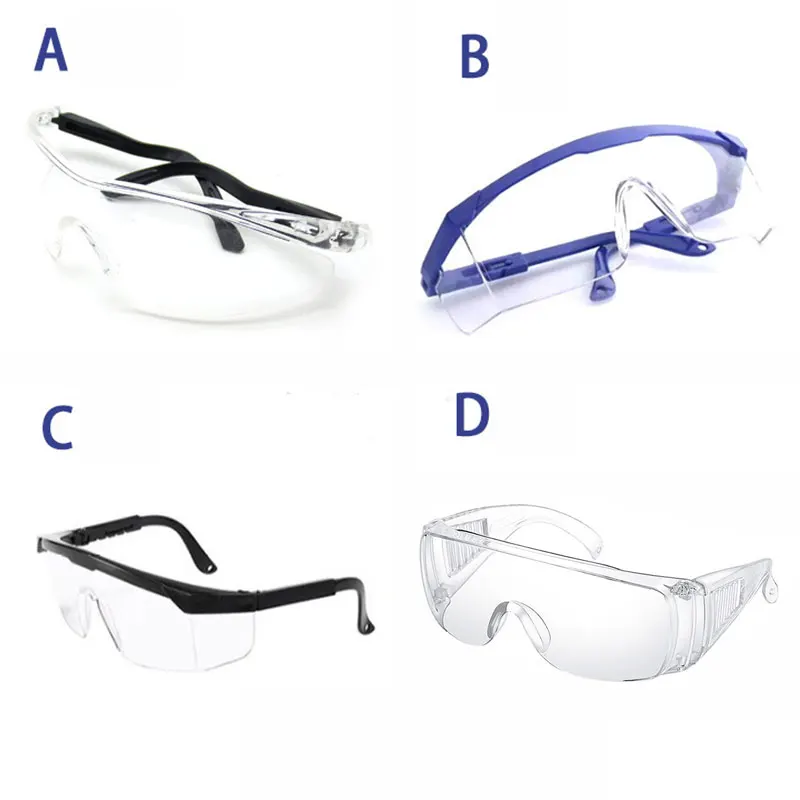 Защитные очки антивирусные антизапотевающие ветрозащитные прозрачные с защитой