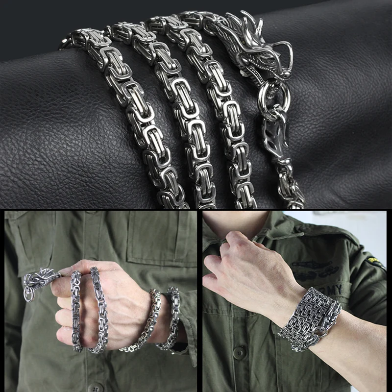 

CX Self-Defense Weapon Keel Titanium Steel Bracelet Dragon Spine Bracelet Stainless Steel Self-Defense Hidden Device