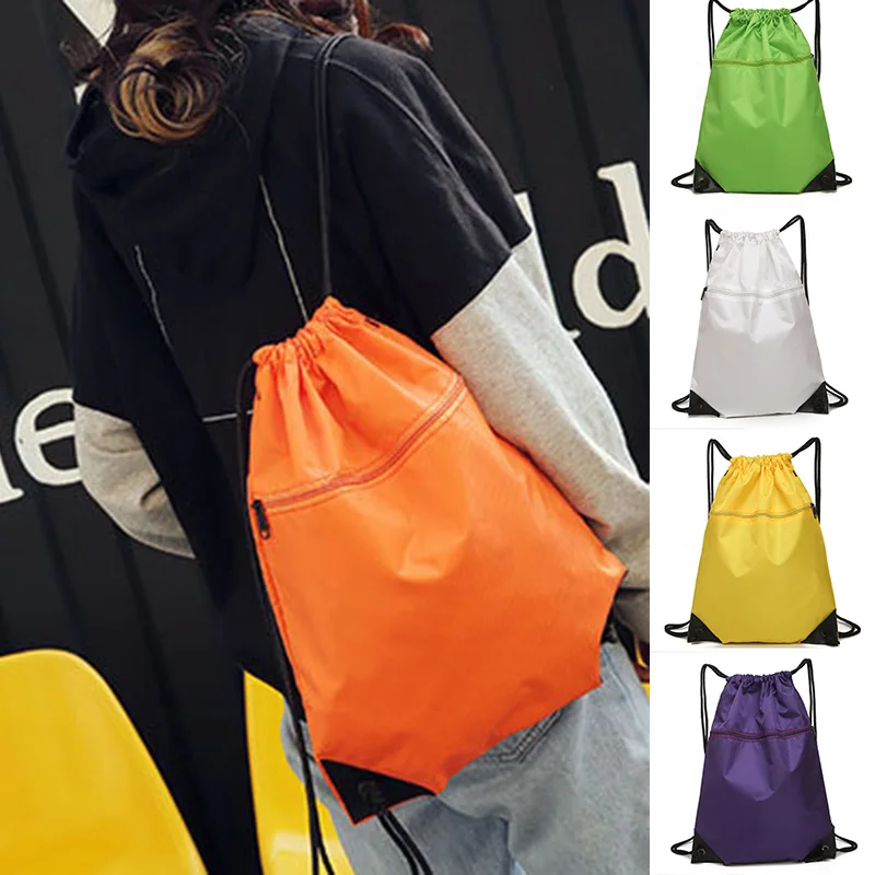 

Hot Sellin Simple Sports Drawstring Bag Backpack Men Women Soccer Shoes Bag Fitness Training Travel Lightweight Backpack -B5