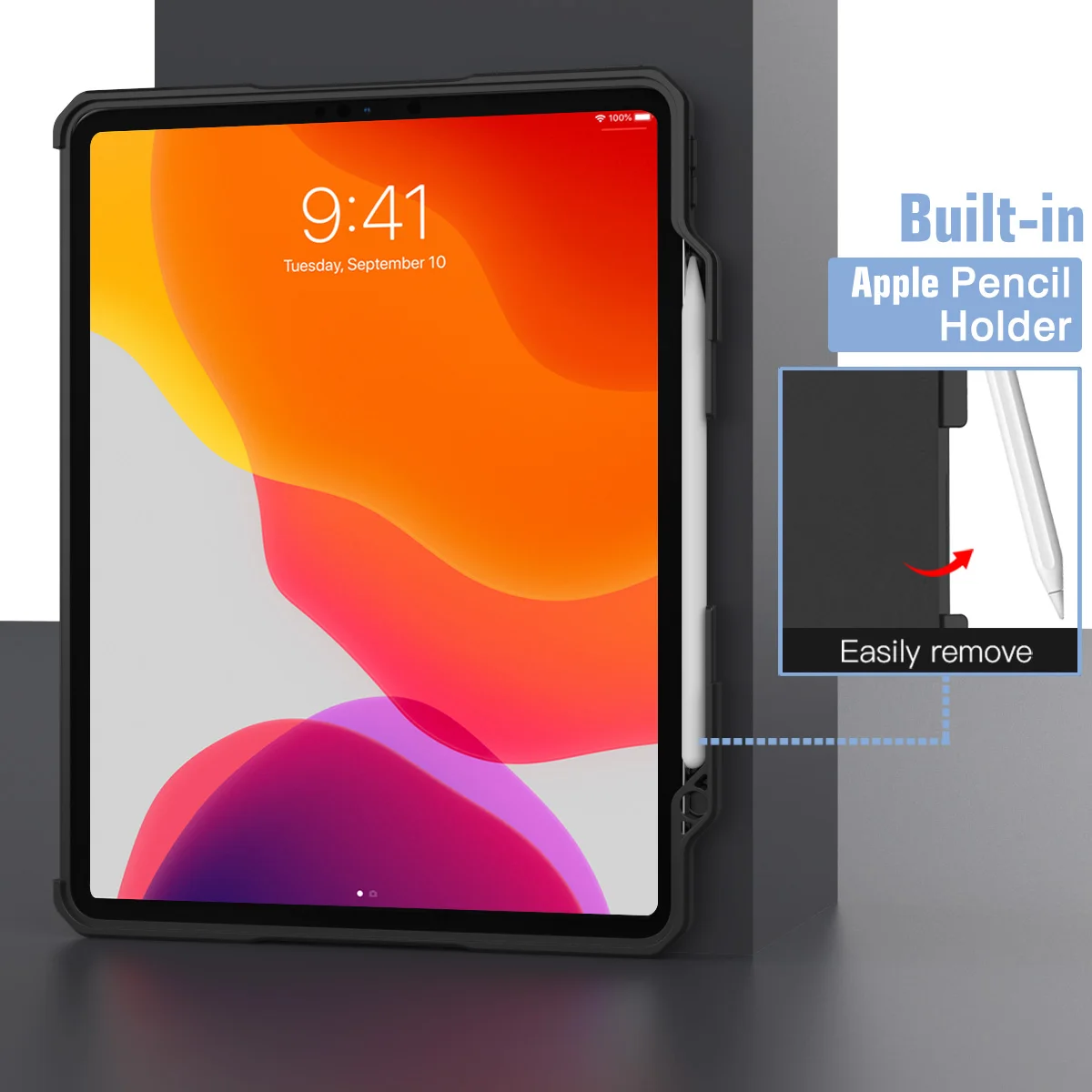Чехол MoKo для iPad Pro 12 9 4-го поколения 2020 и 2018 противоударный прочный защитный чехол