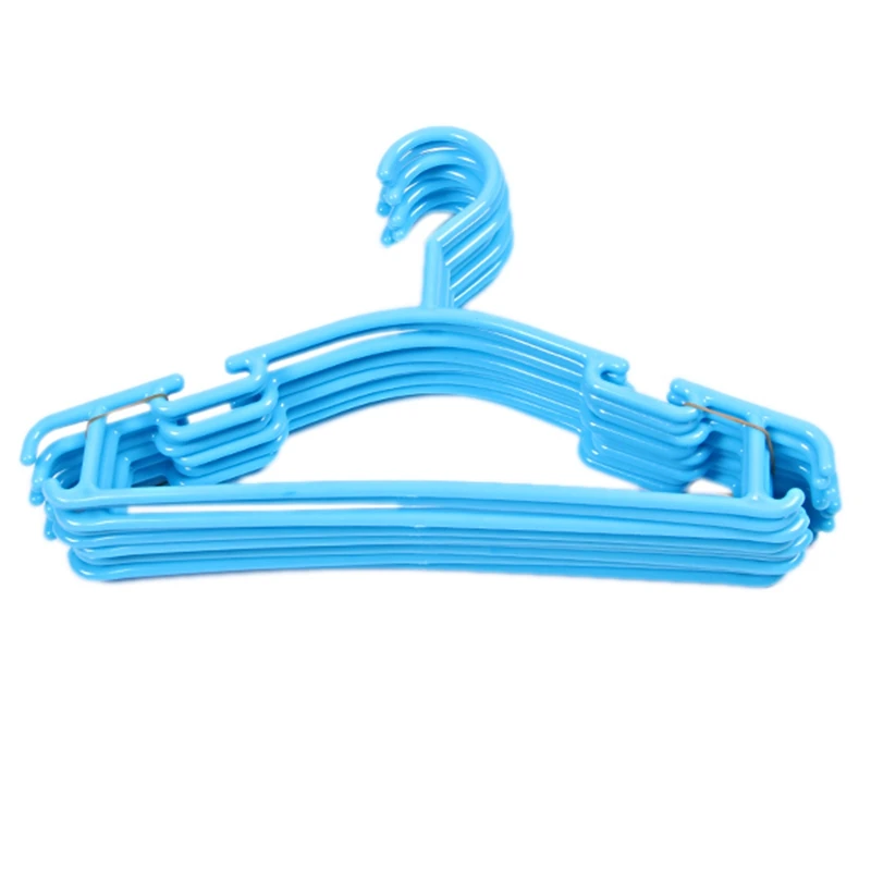 

Set of 50 Pieces Hangers for baby and child in plastic Durable Plastic Hangers hook of 5 color for girl or boy 27 x 15 cm