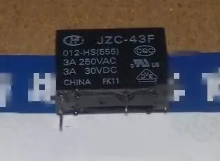 10 teile вещей/партия Новый реле мощности JZC-43F-012-HS (555) 4 PIN-код | Обустройство дома