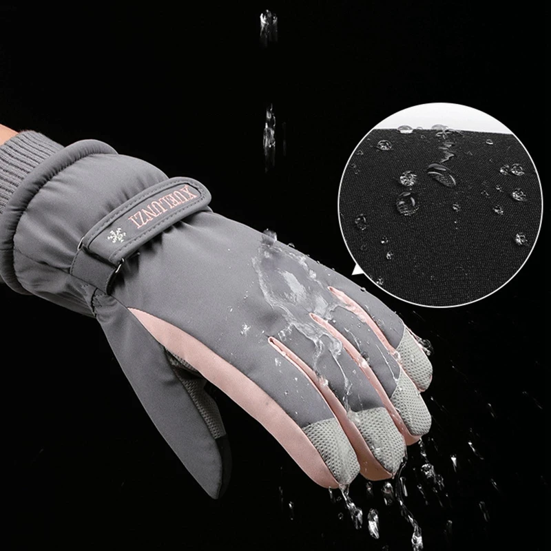 

Thicken Winter Touch Screen Gloves Windproof Waterproof Outdoor Sport Driving Winter Water Resistant Touch Screen Non-slip