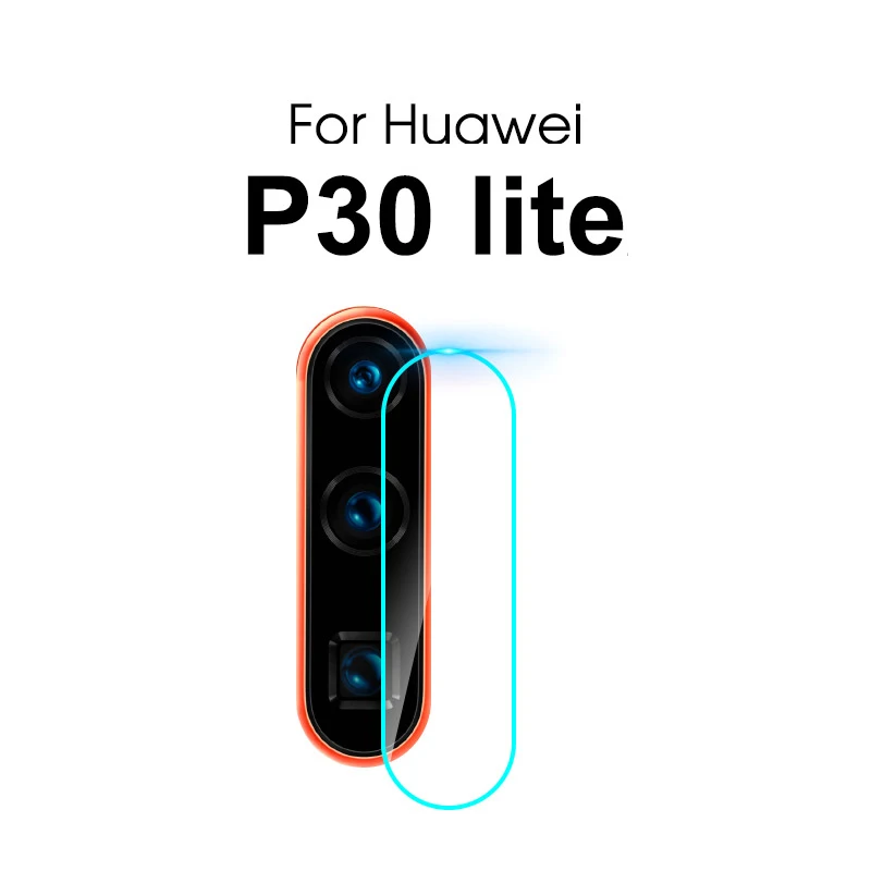 2 в 1 Защитное стекло для huawei P30 Lite P30Lite полное покрытие закаленное и объектив