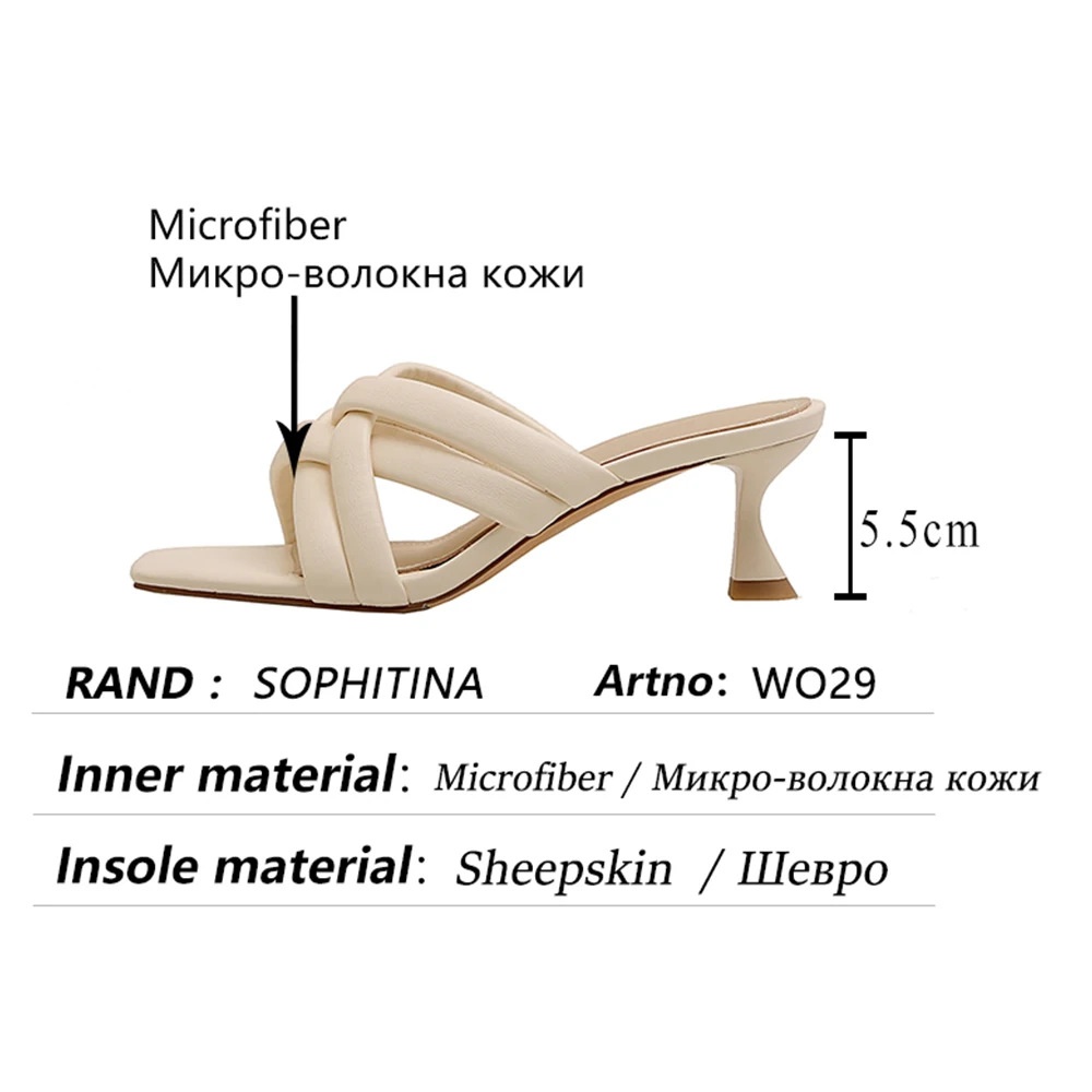 

SOPHITINA Women Slippers Summer Fashion Sweet Macaron Sheepskin Slippers Outside Commute Yellow Blue Leisure Lady Shoes WO29