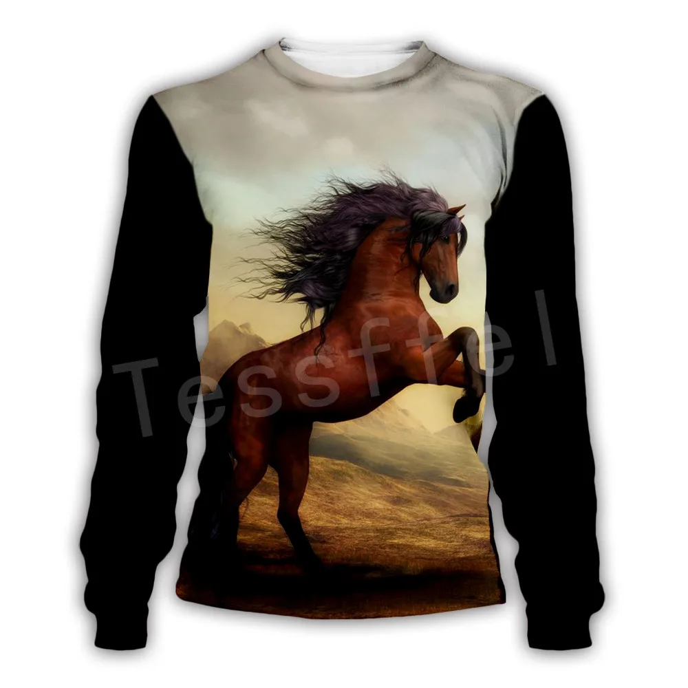 

Tessffel Animal Strong Horse art Unisex Colorful Tracksuit Casual Harajuku 3DPrint Hoodie/Sweatshirt/Jacket/Men Women s-7