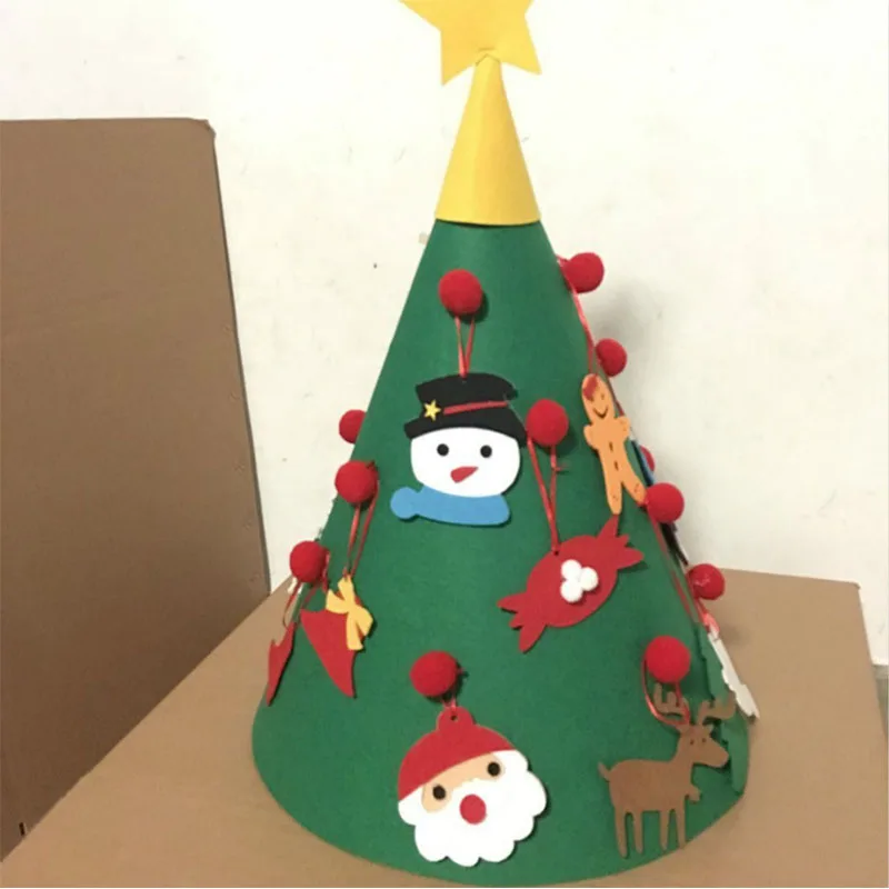 Рождественская елка DIY подарки на год детские игрушки искусственное дерево настенные подвесные украшения Рождественское украшение для дома 50x70 см