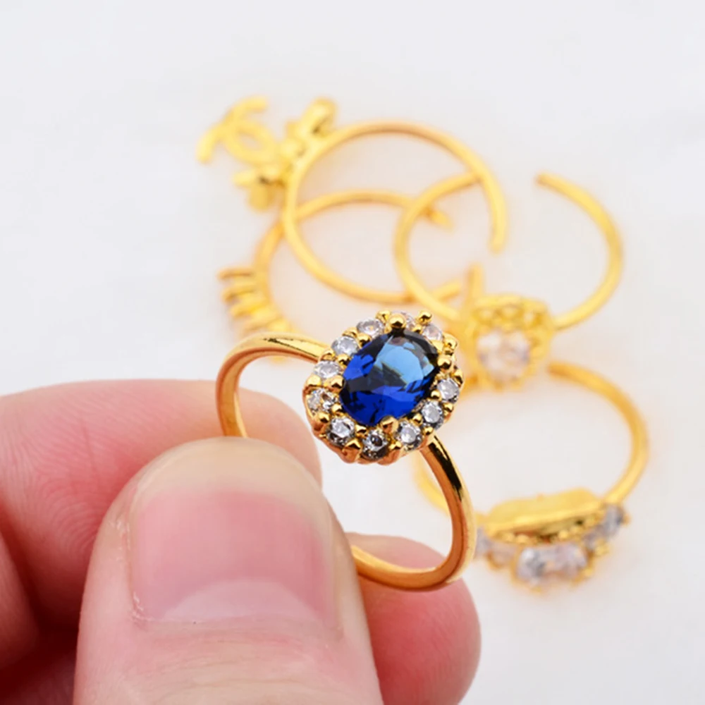 Винтажные кольца с открытым носком летние пляжные украшения простые стразы