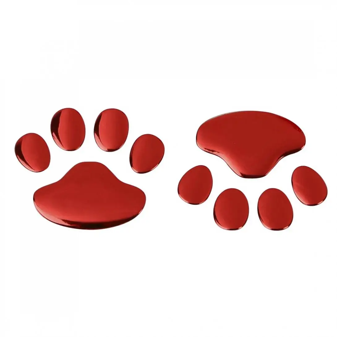 3D ПВХ наклейка на автомобиль и наклейки собачья лапа следы Ник покрытие