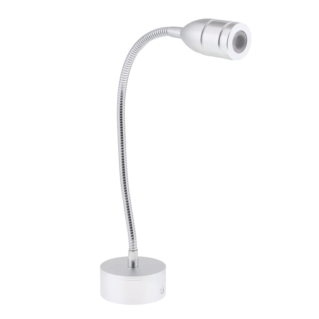 

Flexible12V 6000K 2W Reading Gooseneck Map Light LED Lamp with Switch