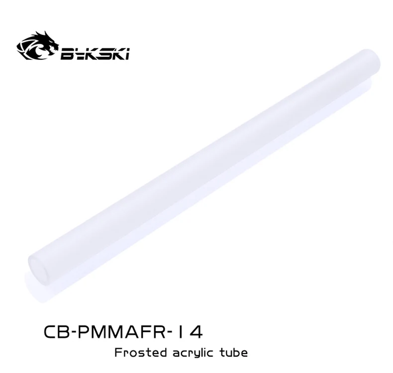 

Bykski CB-PMMAFR 12 14 16mm Frosted Acrylic Rigid Tube 500mm 4pcs