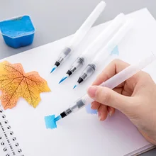 4 шт./компл. студентов Краски щетка воды Цвет кисть-карандаш мягкая вода Цвет кисть для начинающих Краски ing рисунок товары для рукоделия