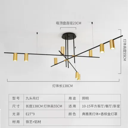 

modern led iron industrial lamp luminaire suspendu luminaria pendente chandelier kitchen fixtures dining room living room