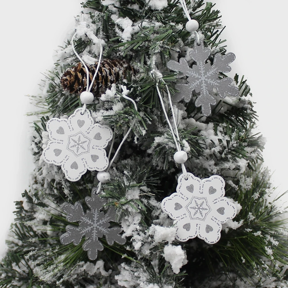 Деревянные подвесные шары для рождественской елки 4-6 шт. | Дом и сад